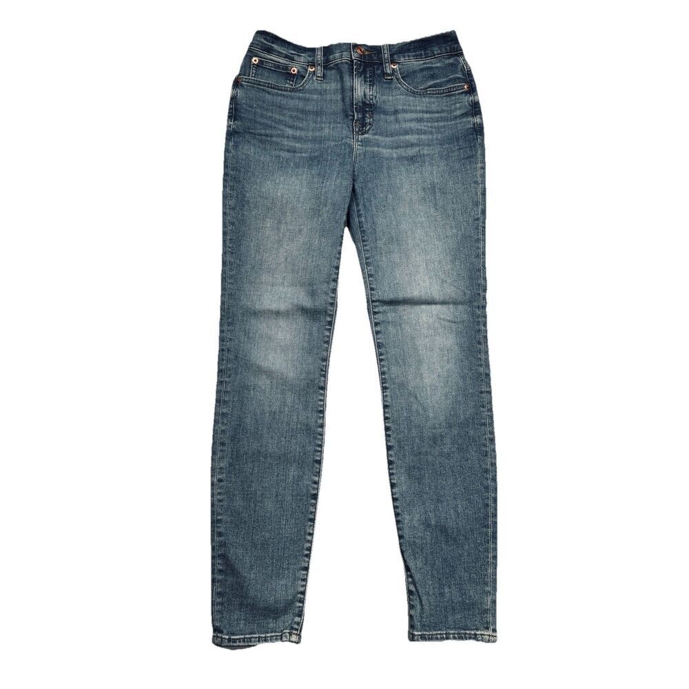 J Crew 9 Inch High Rise Toothpick Jeans 26 (27x27) Blue Denim Stretch Womens